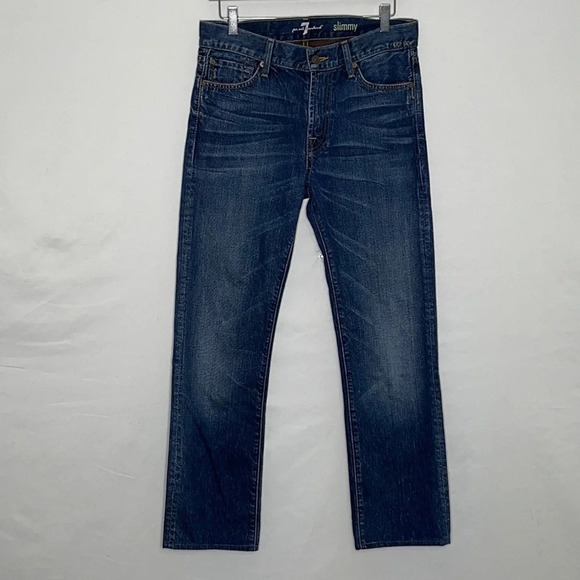 7 For All Mankind Slimmy Jeans - Size 30 Waist - Picture 2 of 8